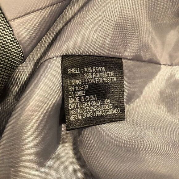 𝅺TAHARI BLAZER VINTAGE BLAZER Gray - Picture 4 of 5